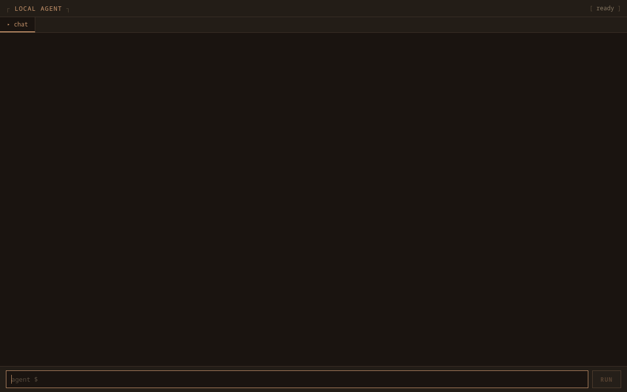 Brutalist chat interface with sidebar for data files and conversations